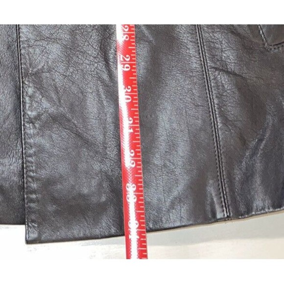 WILSONS Thinsulate Button Zip Out Liner Black Leather Jacket Men's Size M Coat - Picture 6 of 16